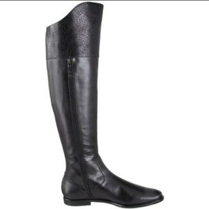 Cole Haan black Oleanna over-the-knee riding boots